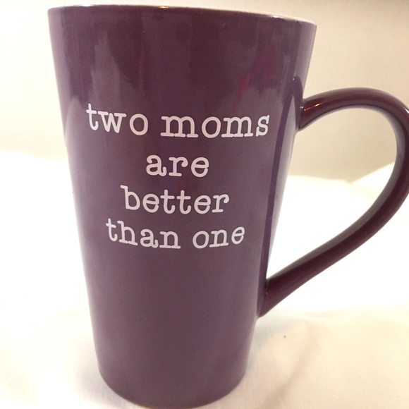 Mom love 18oz latte/coffee mug 2 moms are better than one - Picture 1 of 4